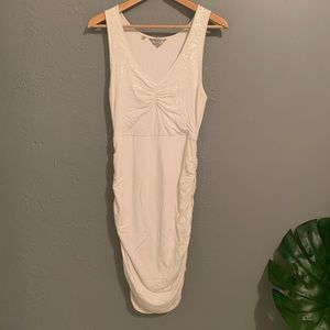 Guess: Ruched, sequence dress